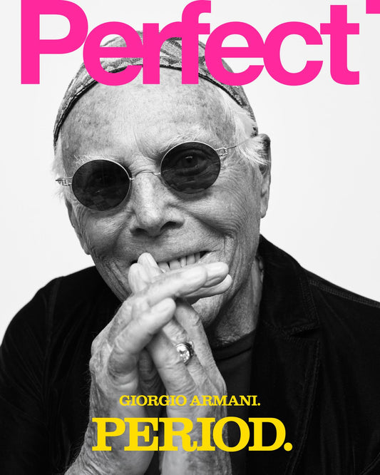 Perfect Giorgio Armani cover by Willy Vanderperre.